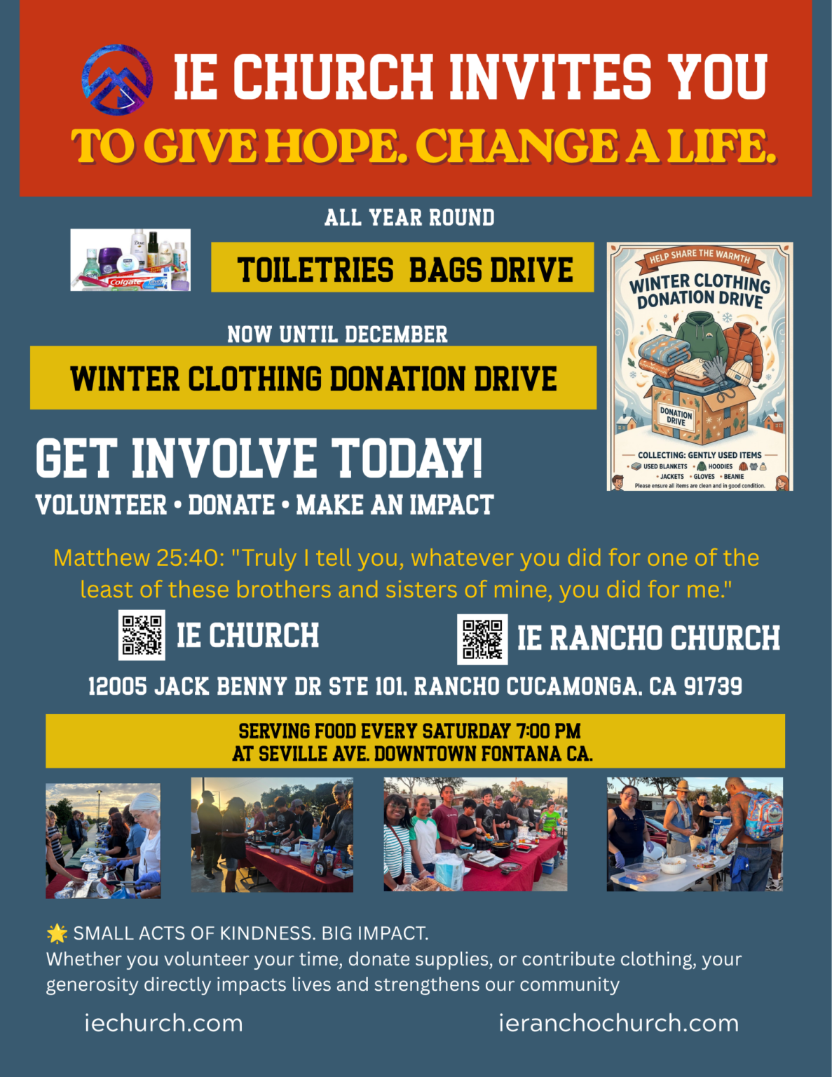 Give Hope. Help others.